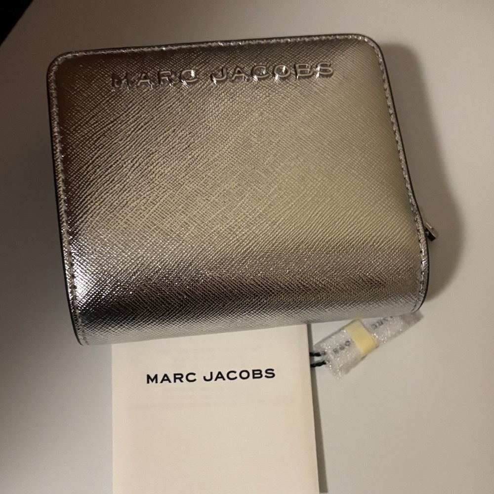 Marc Jacobs Metallic Silver Wallet